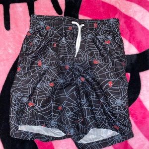 Boys spider man’s swimming trunks